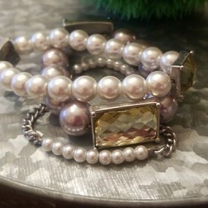Lia Sophia Pearl Stackable Bracelet